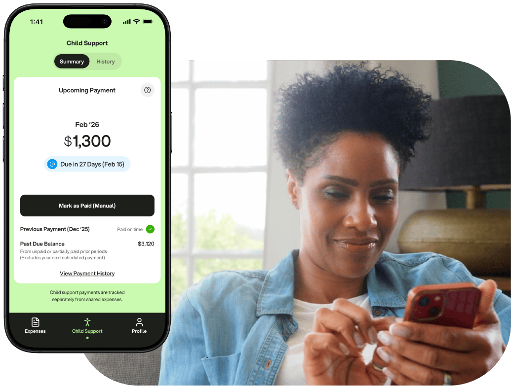 Invite co-parent and start tracking together screenshot
